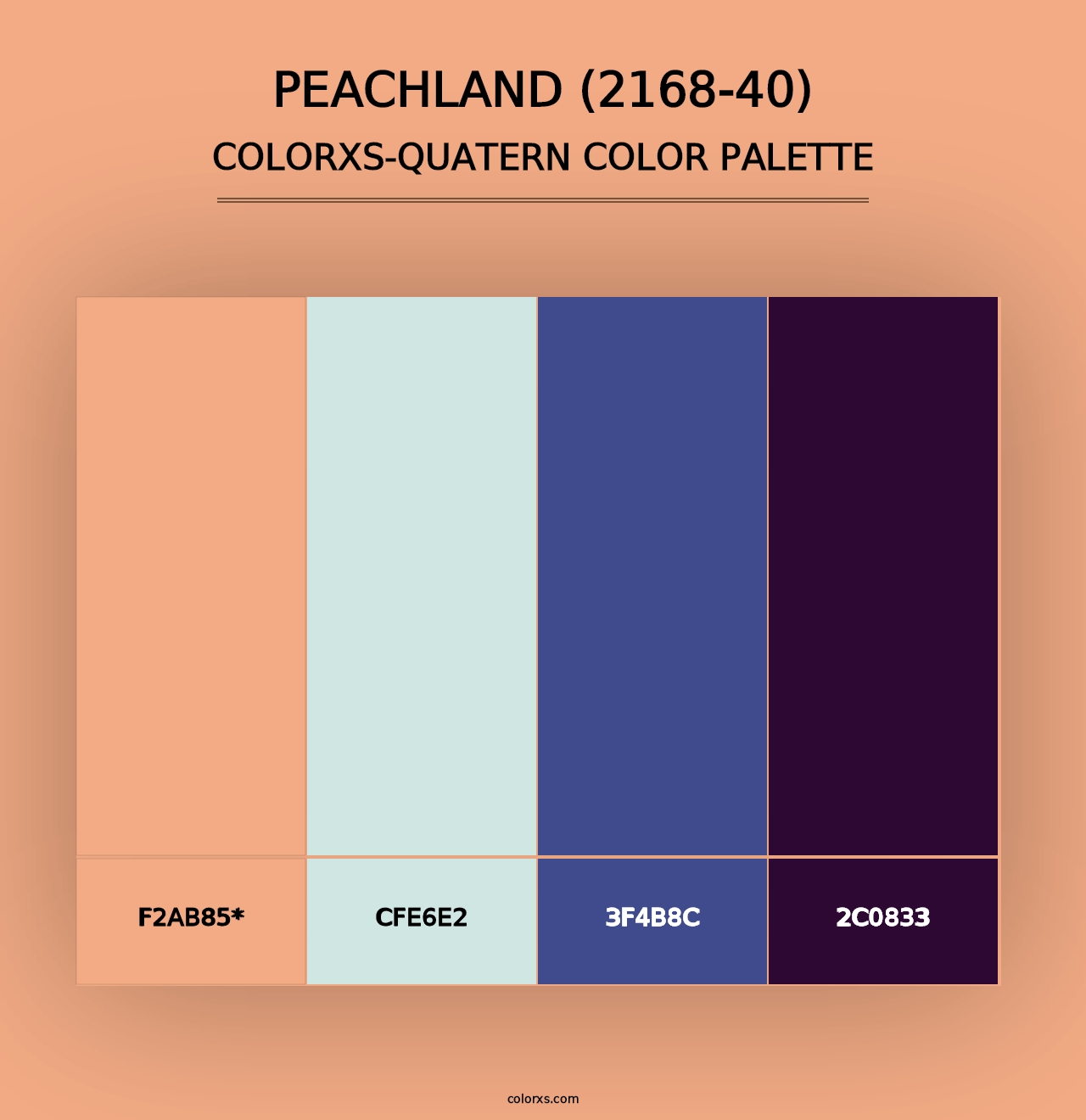 Peachland (2168-40) - Colorxs Quad Palette