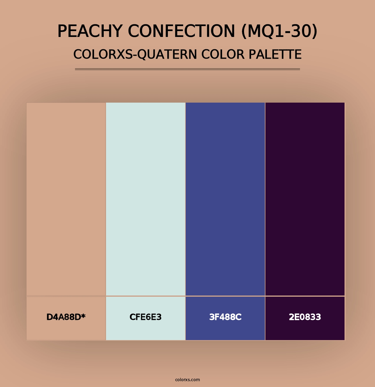 Peachy Confection (MQ1-30) - Colorxs Quad Palette