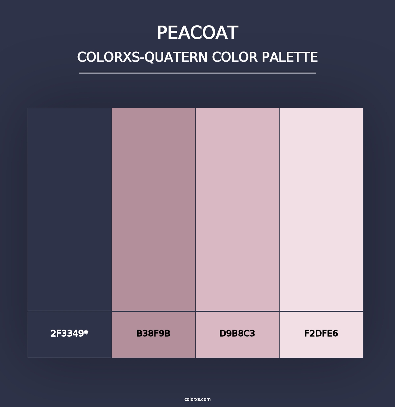 Peacoat - Colorxs Quad Palette