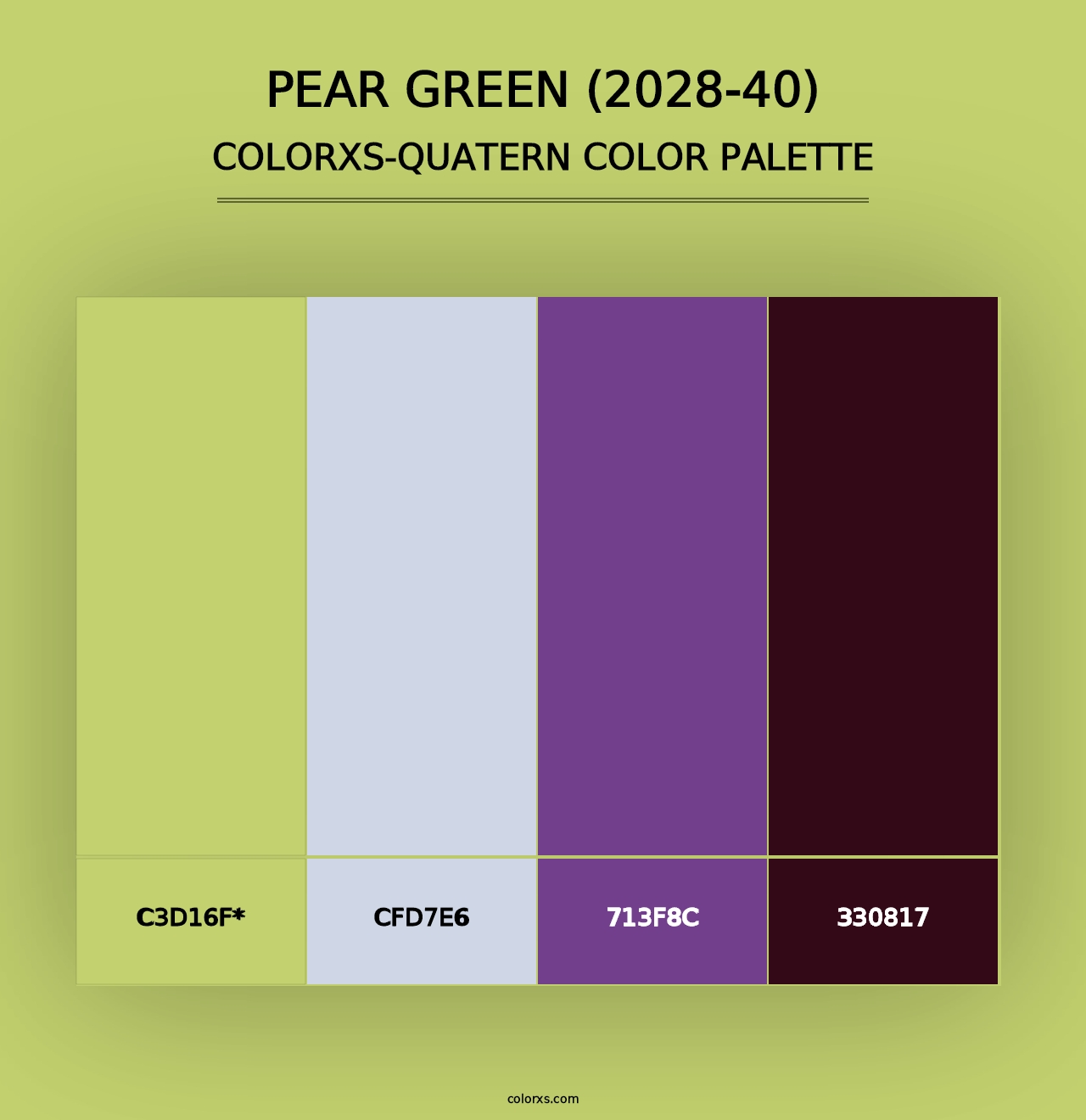 Pear Green (2028-40) - Colorxs Quad Palette