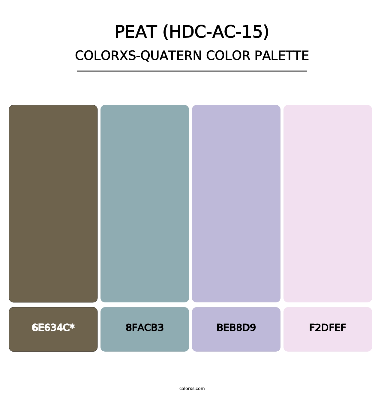 Peat (HDC-AC-15) - Colorxs Quad Palette