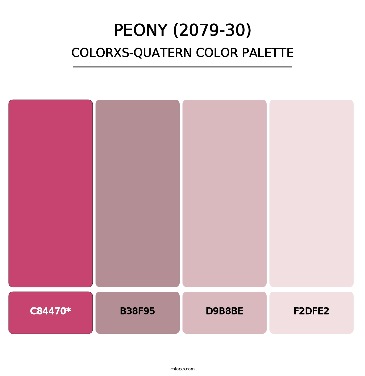 Peony (2079-30) - Colorxs Quad Palette