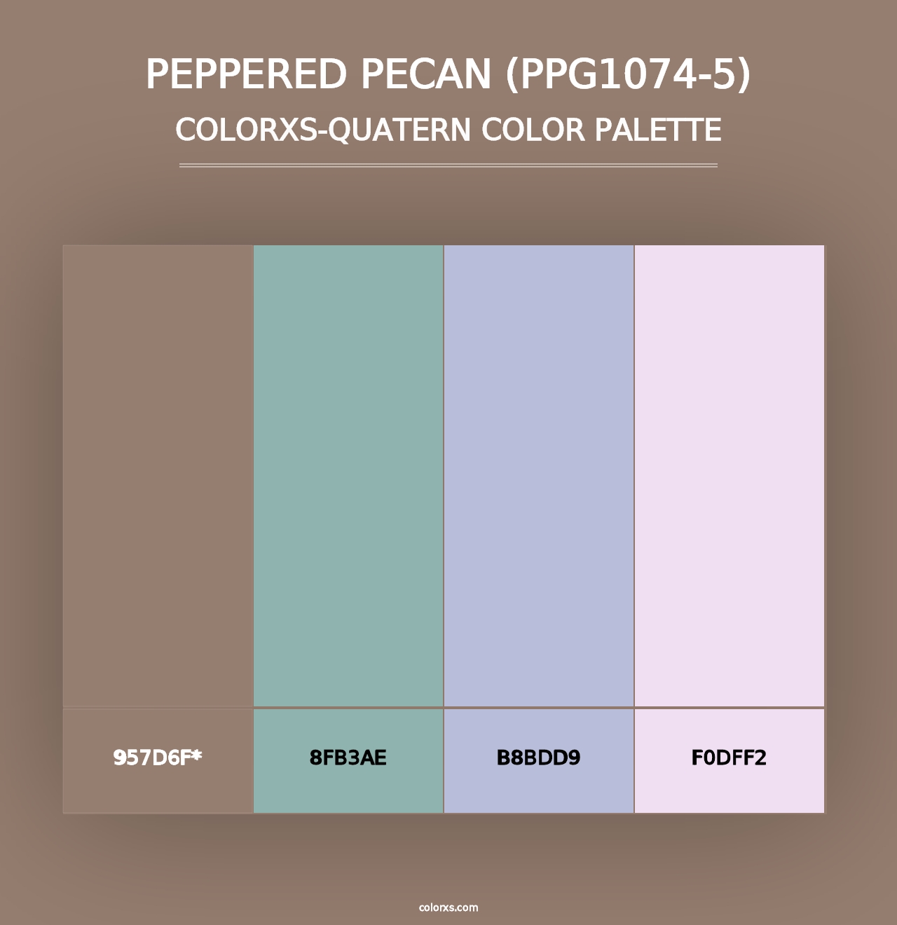 Peppered Pecan (PPG1074-5) - Colorxs Quad Palette