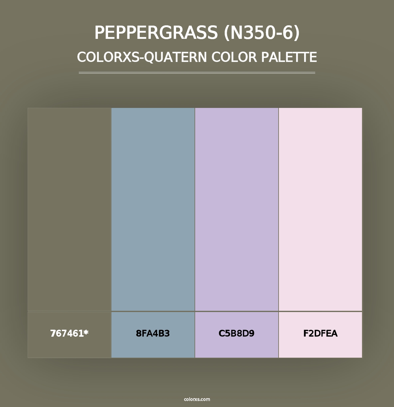 Peppergrass (N350-6) - Colorxs Quad Palette