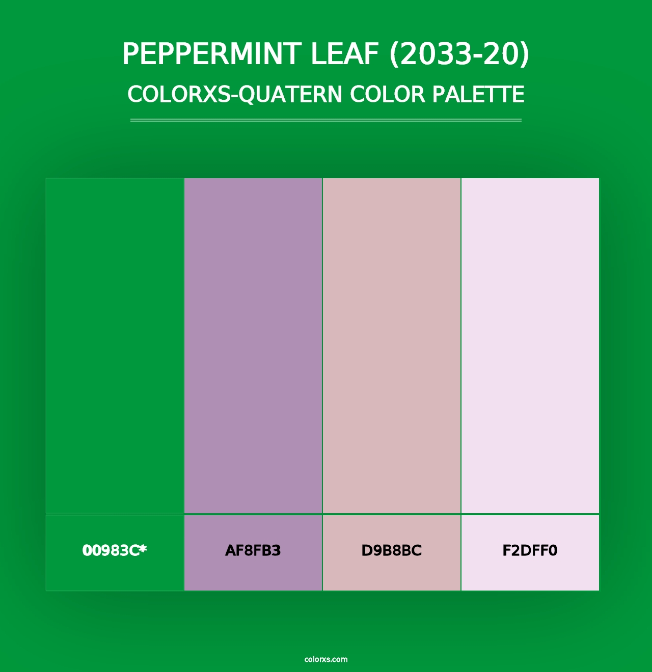 Peppermint Leaf (2033-20) - Colorxs Quad Palette