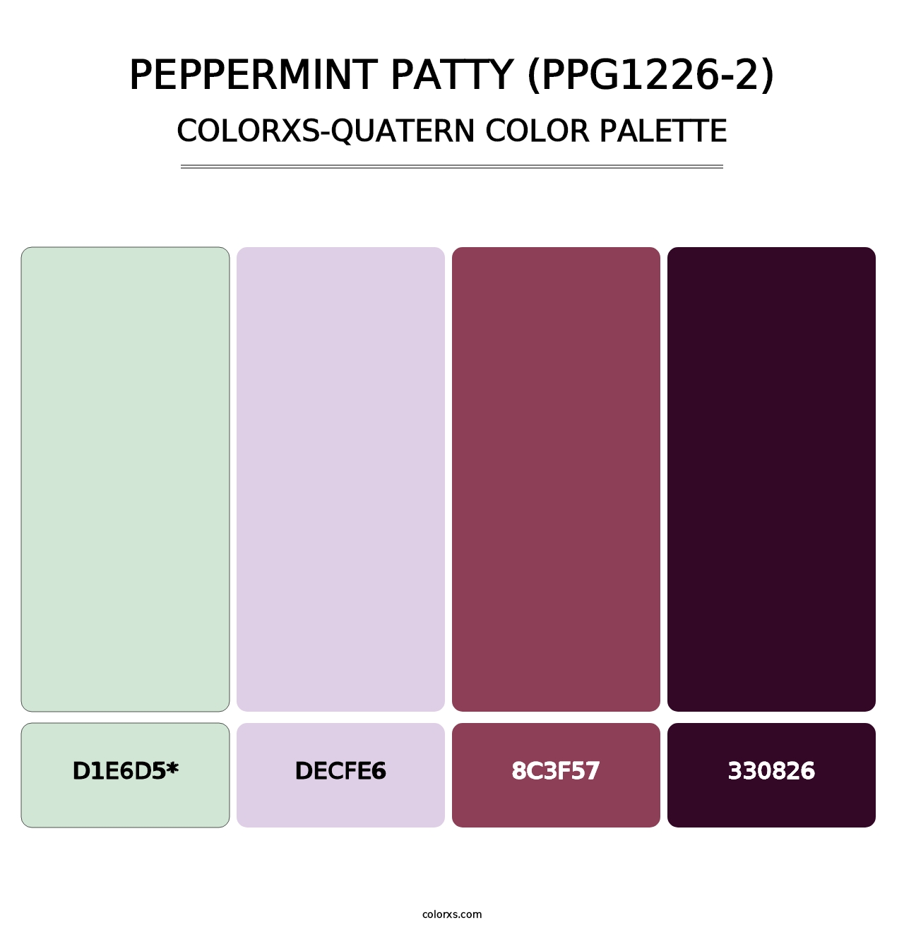 Peppermint Patty (PPG1226-2) - Colorxs Quad Palette