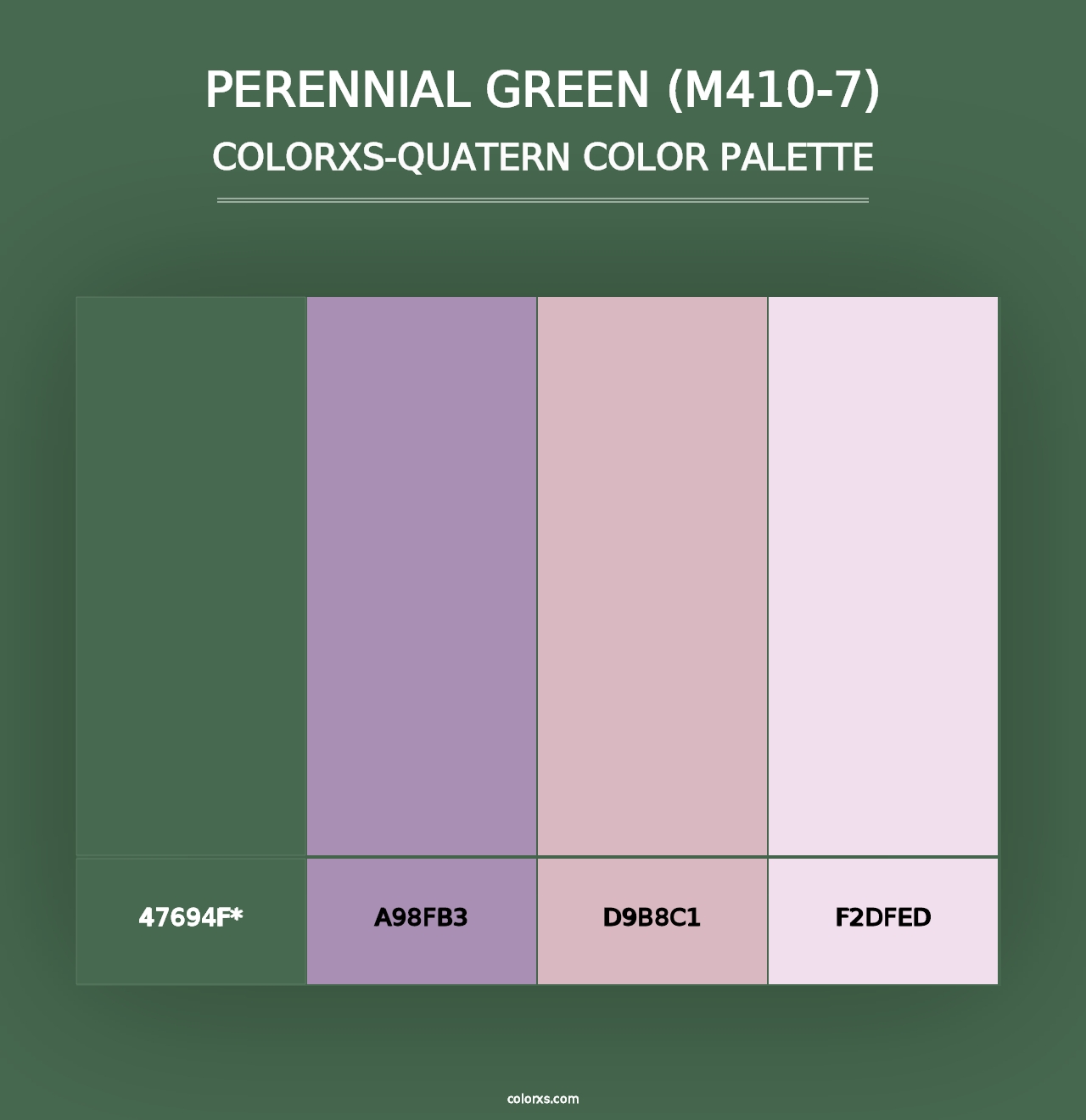 Perennial Green (M410-7) - Colorxs Quad Palette