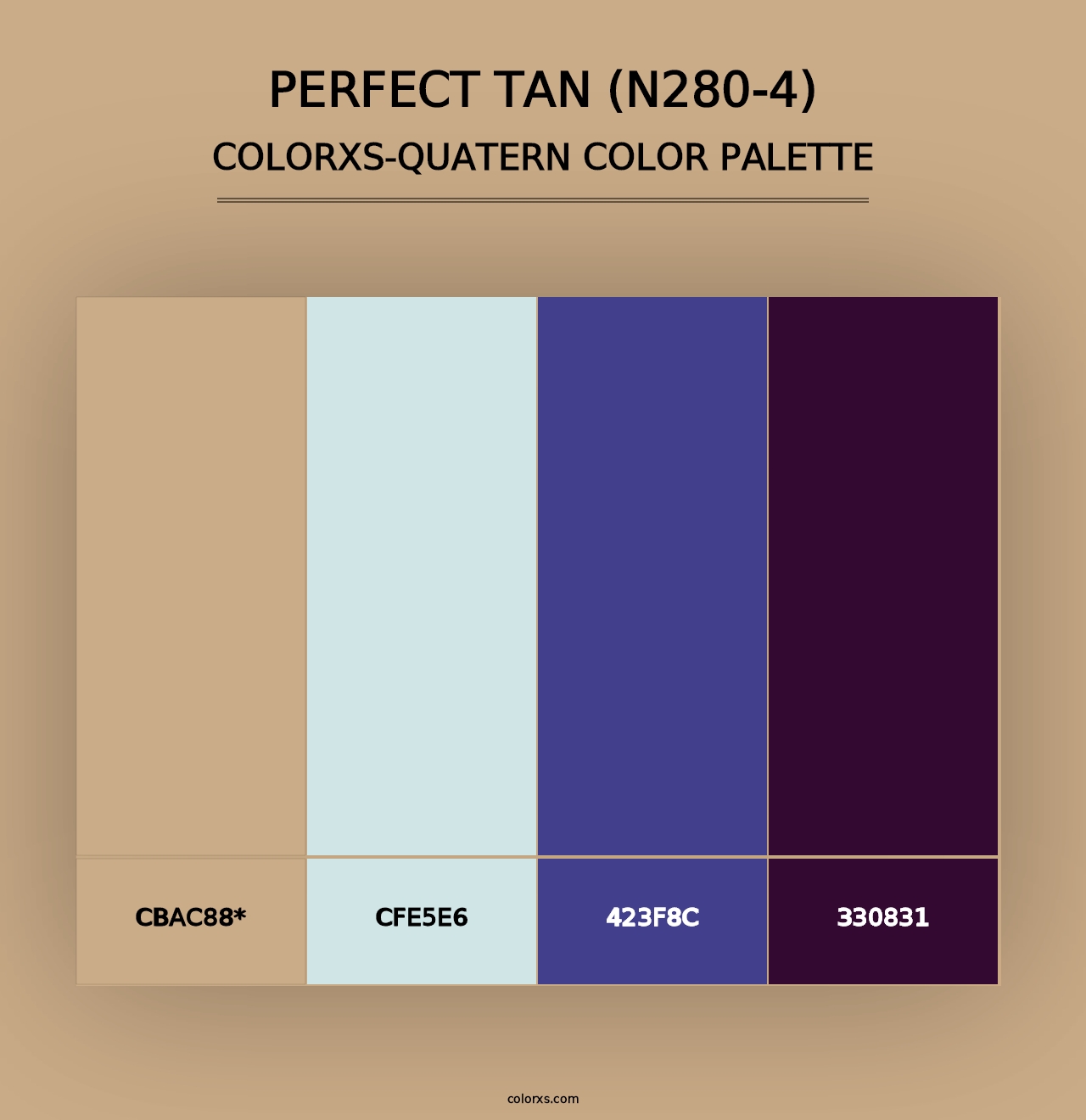 Perfect Tan (N280-4) - Colorxs Quad Palette