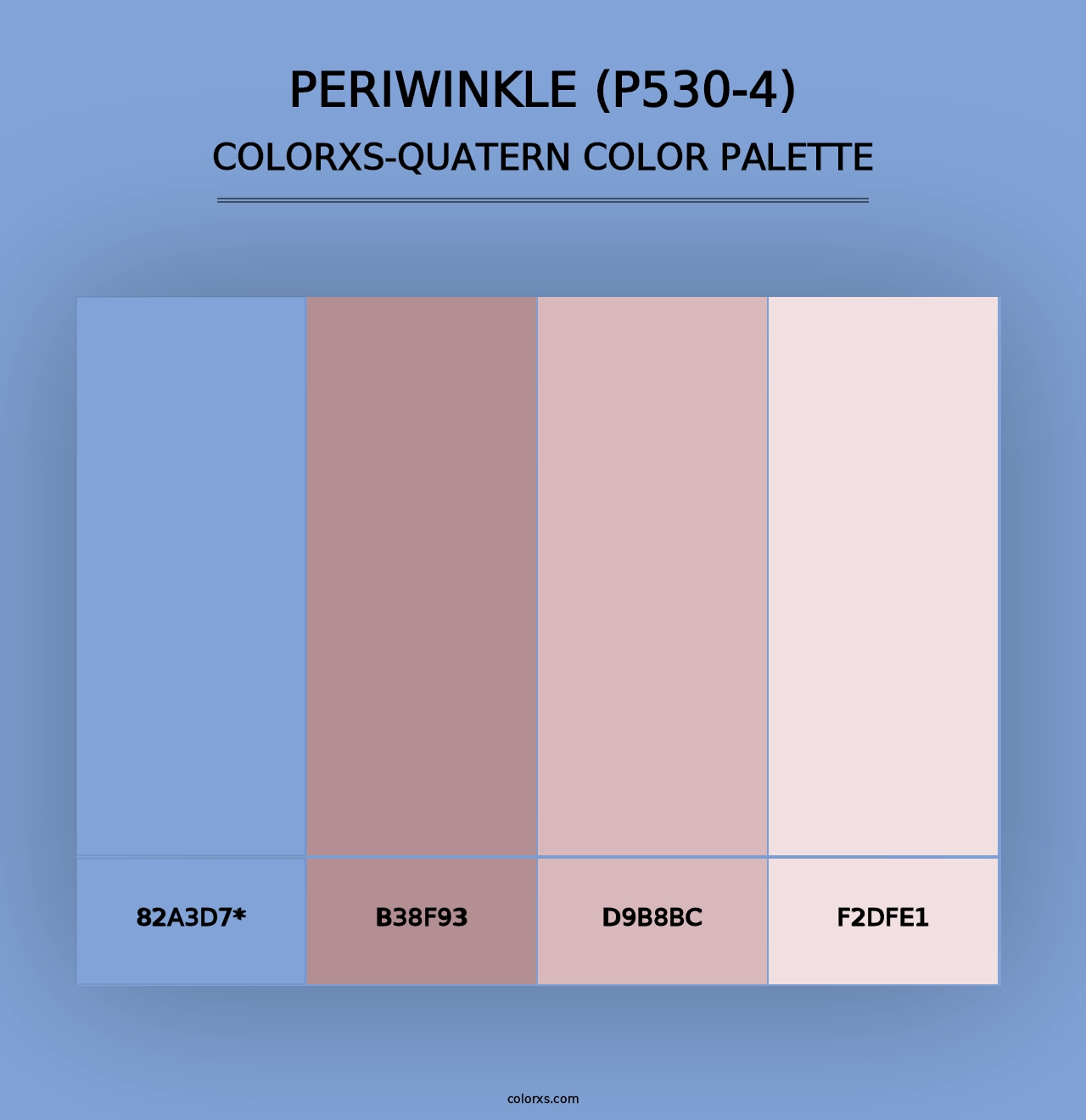 Periwinkle (P530-4) - Colorxs Quad Palette