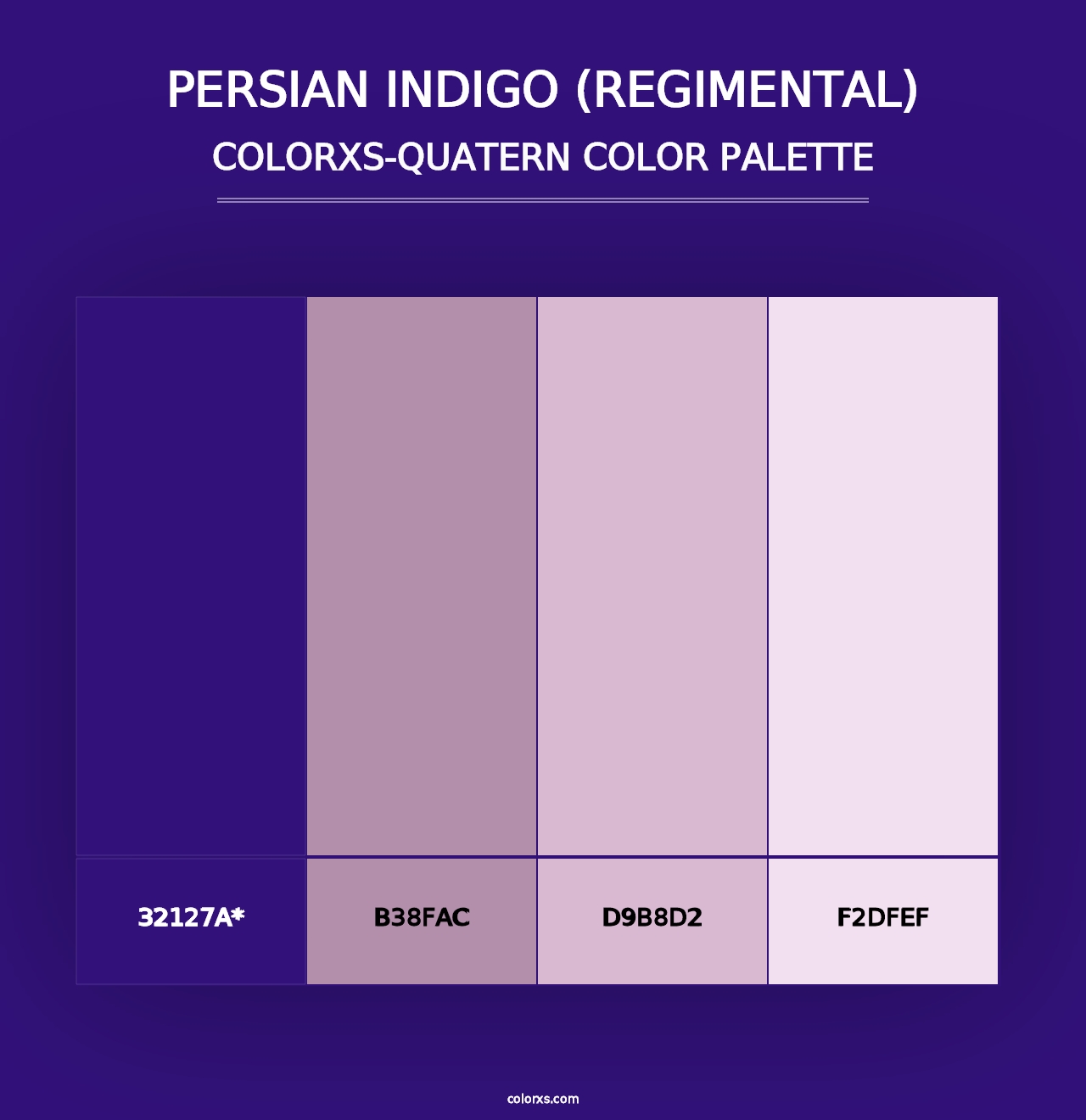 Persian Indigo (Regimental) - Colorxs Quad Palette