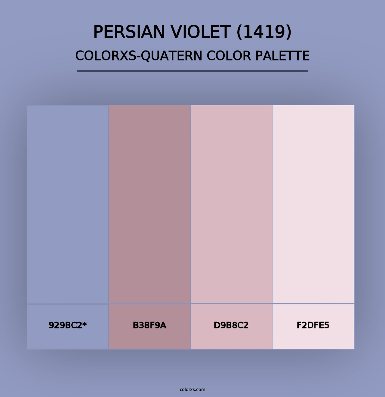 Persian Violet (1419) - Colorxs Quad Palette