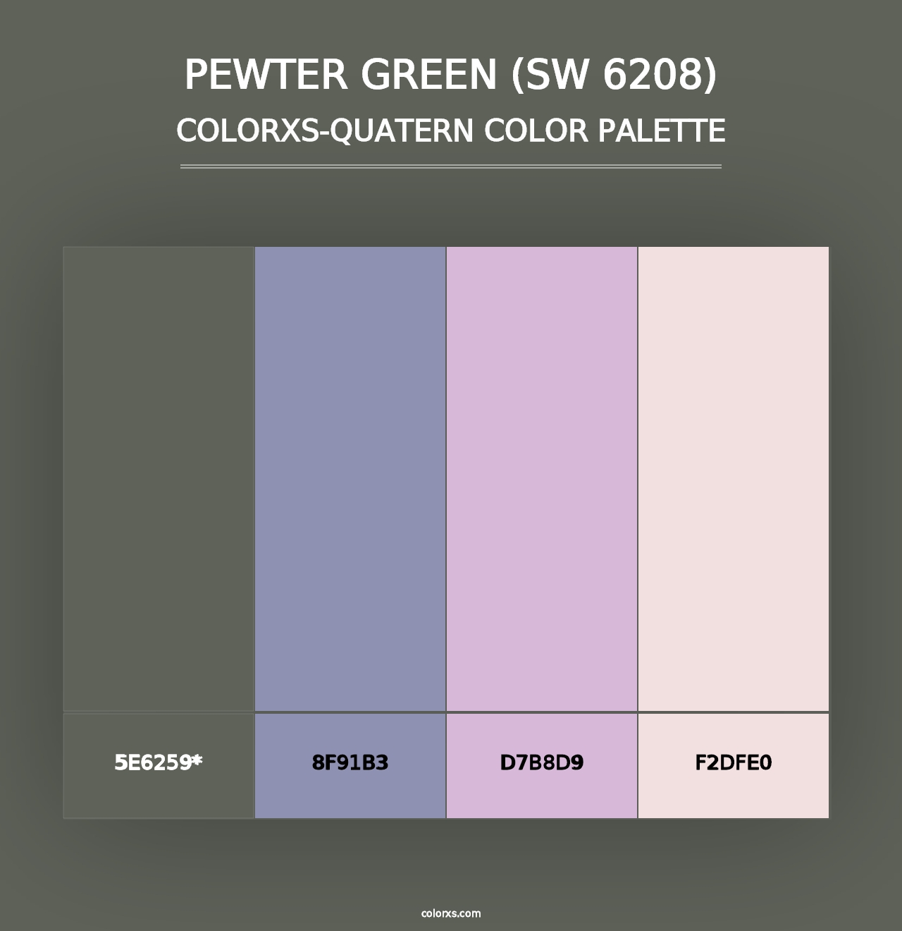 Pewter Green (SW 6208) - Colorxs Quad Palette