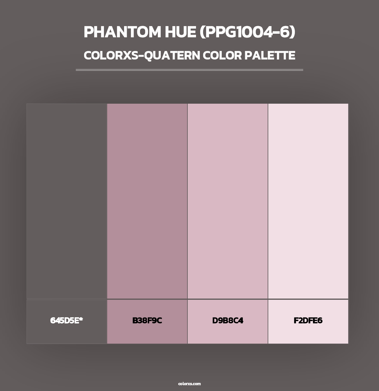 Phantom Hue (PPG1004-6) - Colorxs Quad Palette