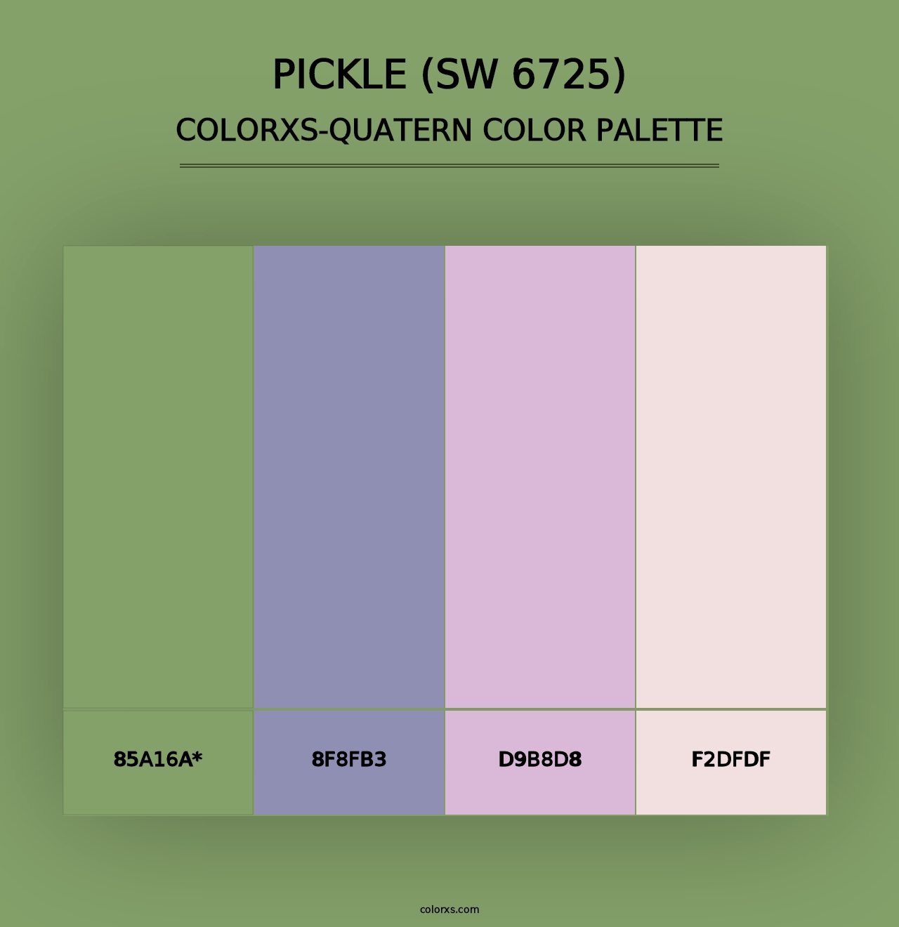 Pickle (SW 6725) - Colorxs Quad Palette