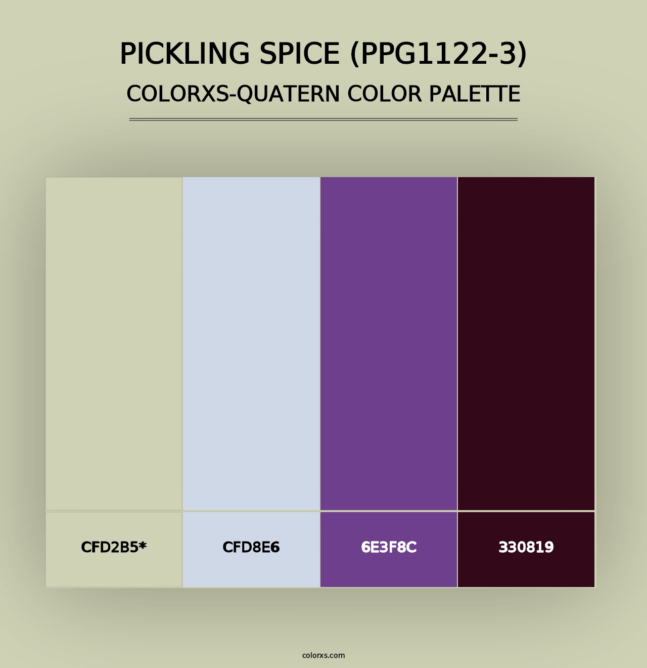 Pickling Spice (PPG1122-3) - Colorxs Quad Palette