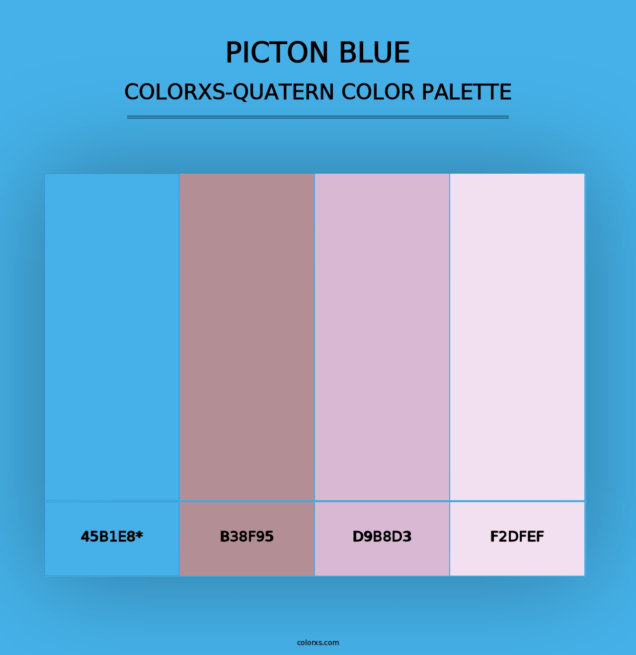 Picton Blue - Colorxs Quad Palette