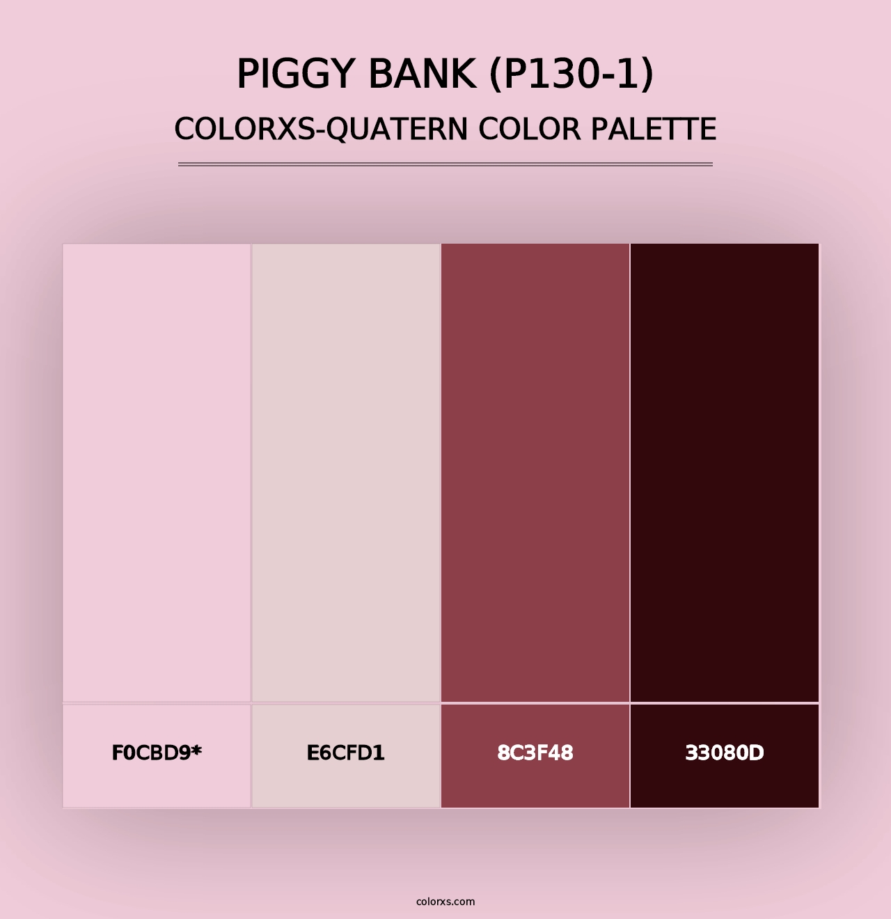 Piggy Bank (P130-1) - Colorxs Quad Palette