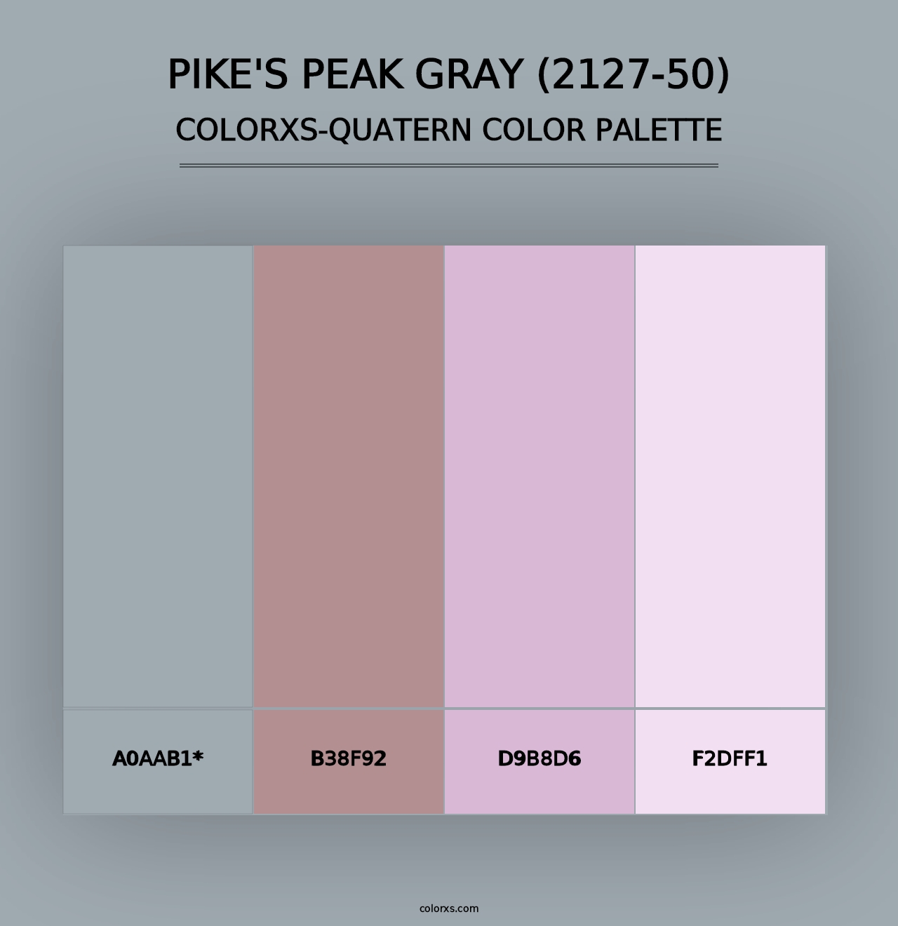 Pike's Peak Gray (2127-50) - Colorxs Quad Palette