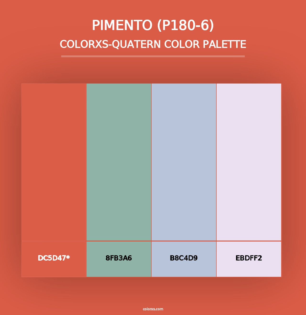 Pimento (P180-6) - Colorxs Quad Palette