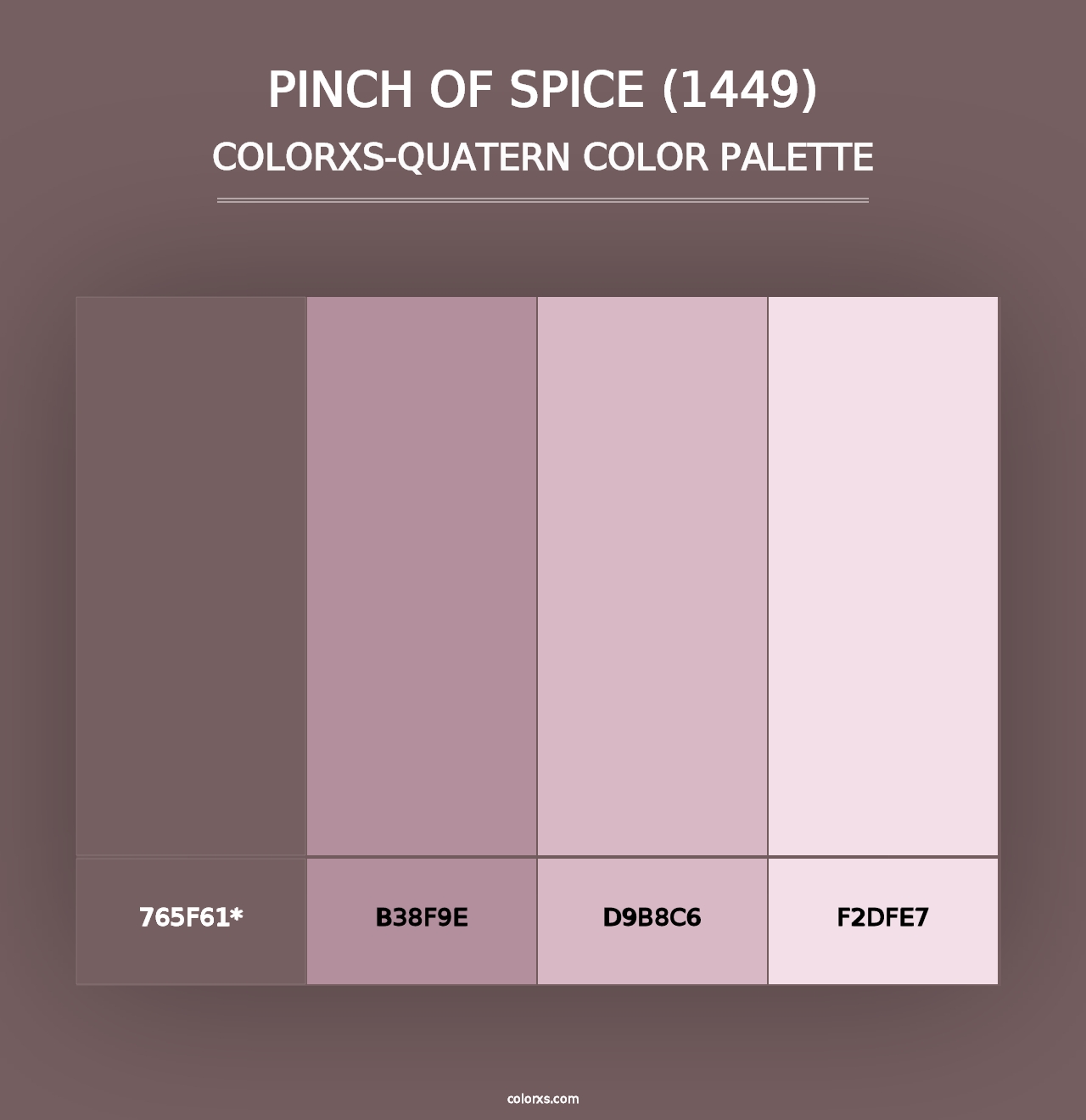 Pinch of Spice (1449) - Colorxs Quad Palette