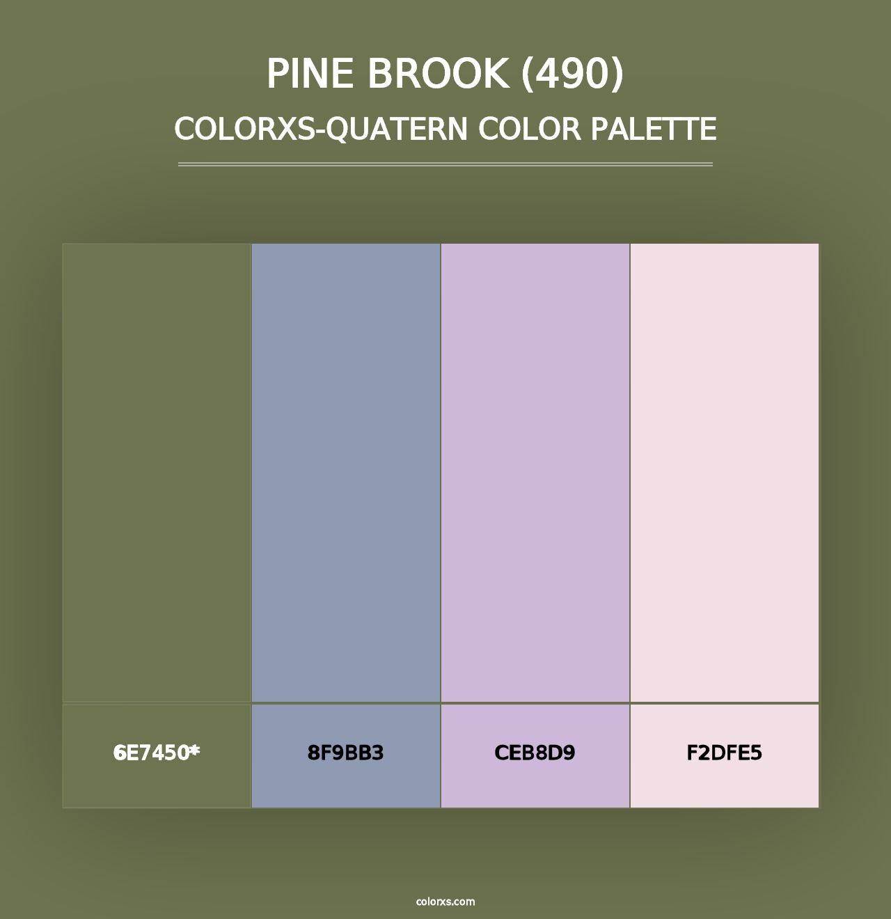 Pine Brook (490) - Colorxs Quad Palette