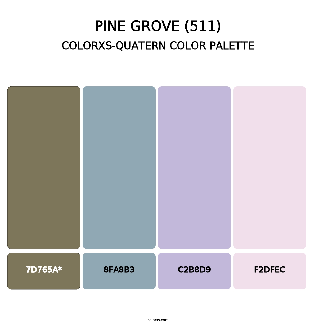 Pine Grove (511) - Colorxs Quad Palette