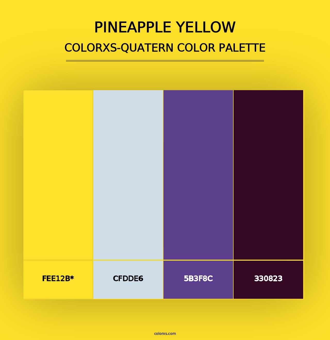 Pineapple Yellow - Colorxs Quad Palette