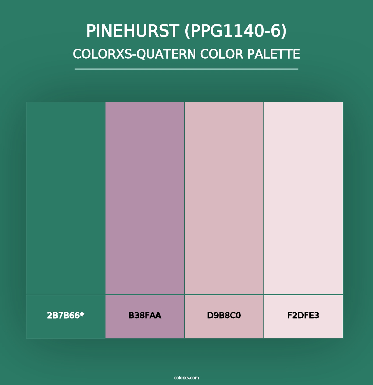 Pinehurst (PPG1140-6) - Colorxs Quad Palette