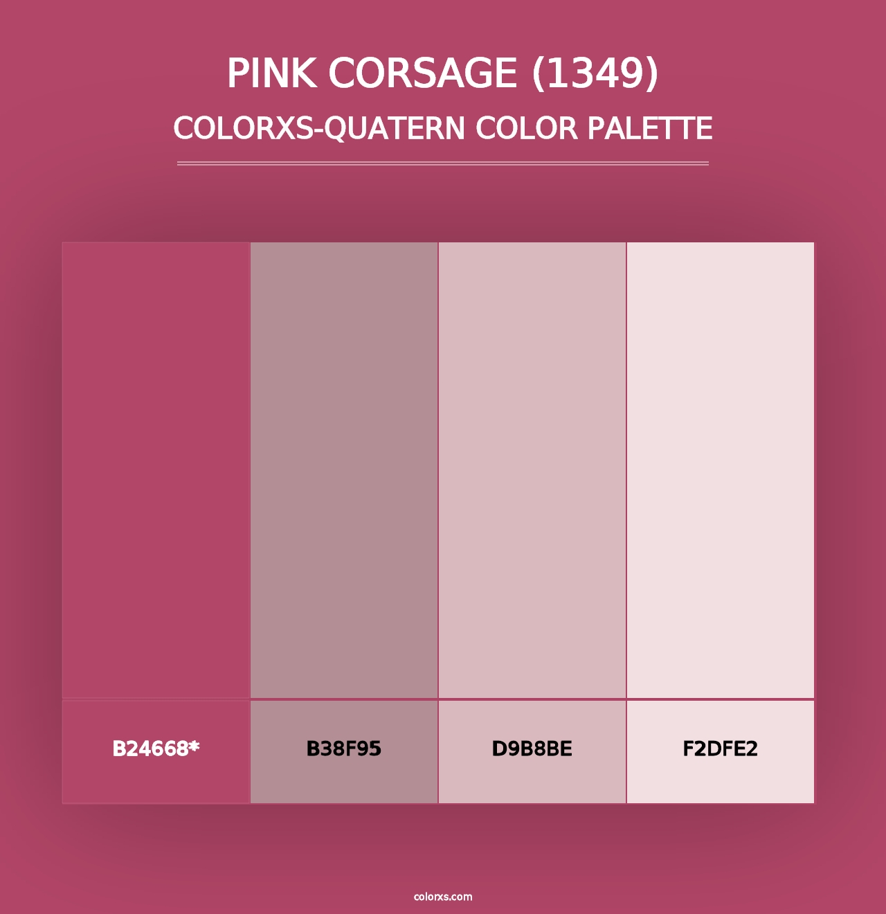 Pink Corsage (1349) - Colorxs Quad Palette