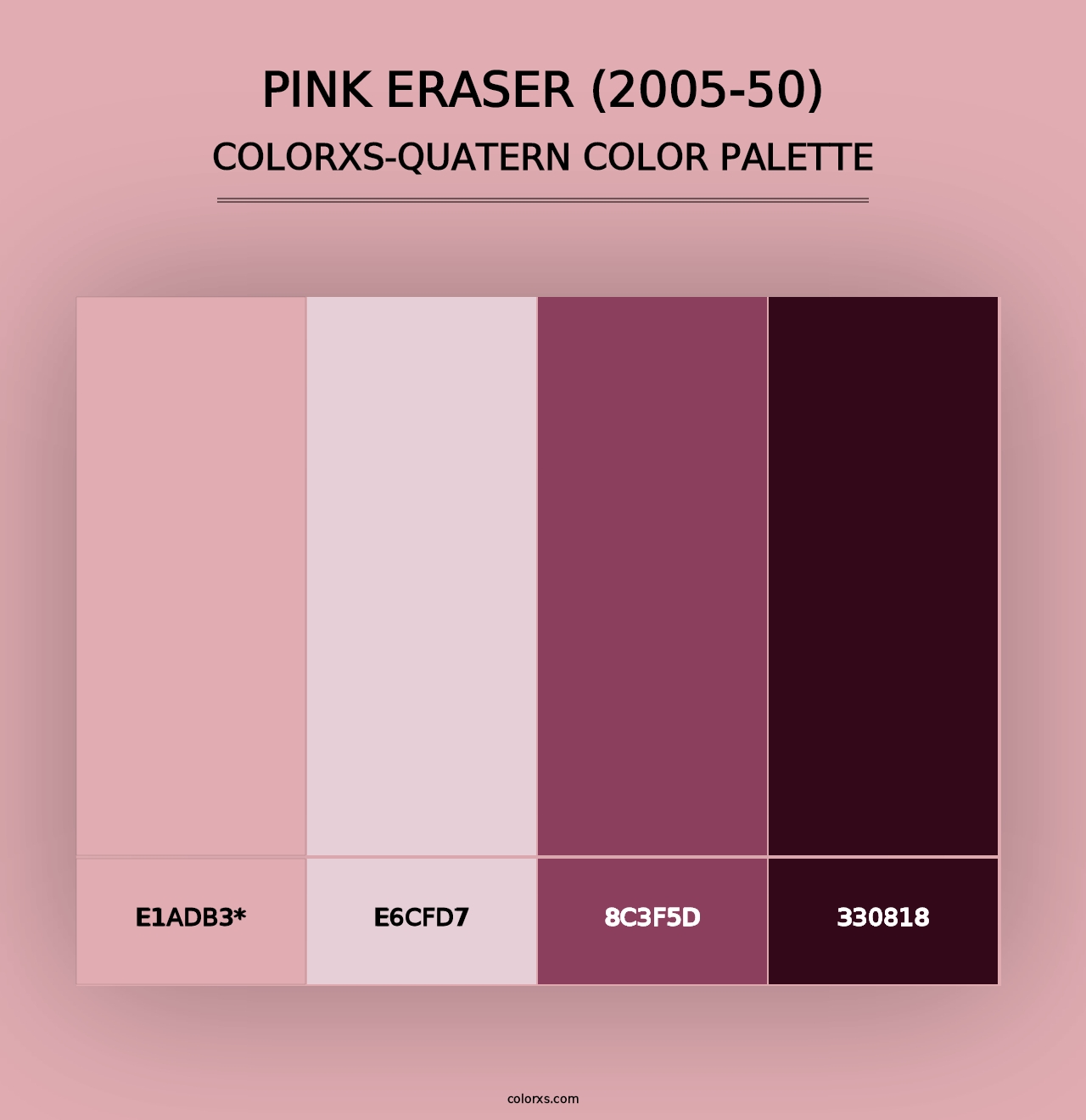 Pink Eraser (2005-50) - Colorxs Quad Palette