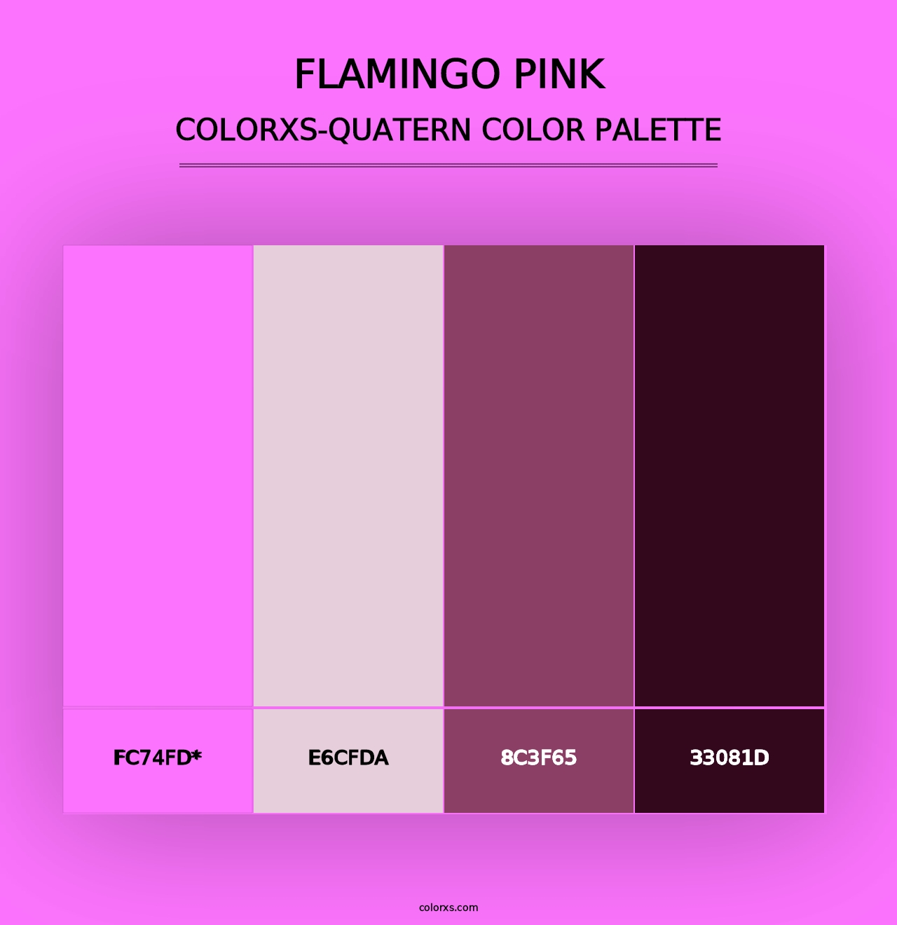 Flamingo Pink - Colorxs Quad Palette