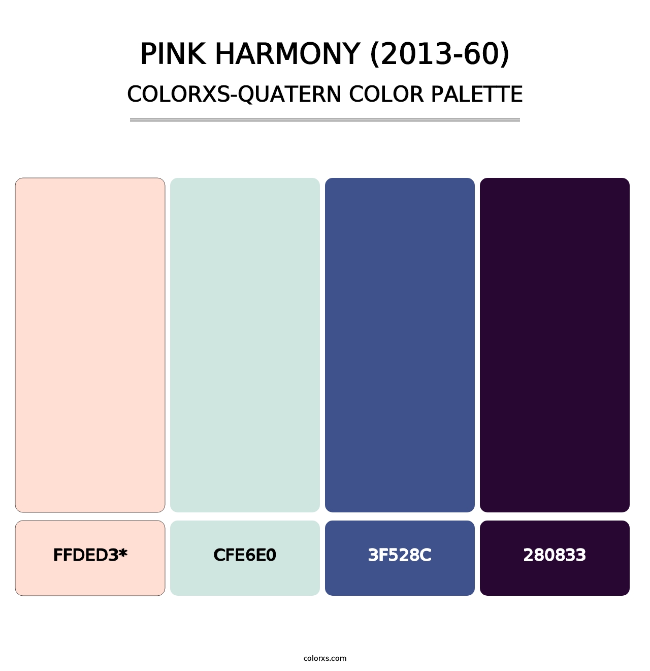 Pink Harmony (2013-60) - Colorxs Quad Palette