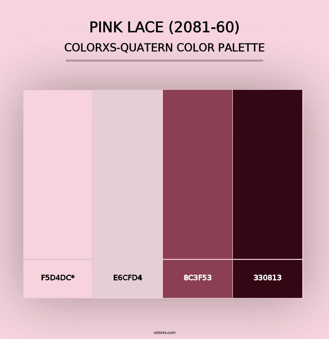 Pink Lace (2081-60) - Colorxs Quad Palette