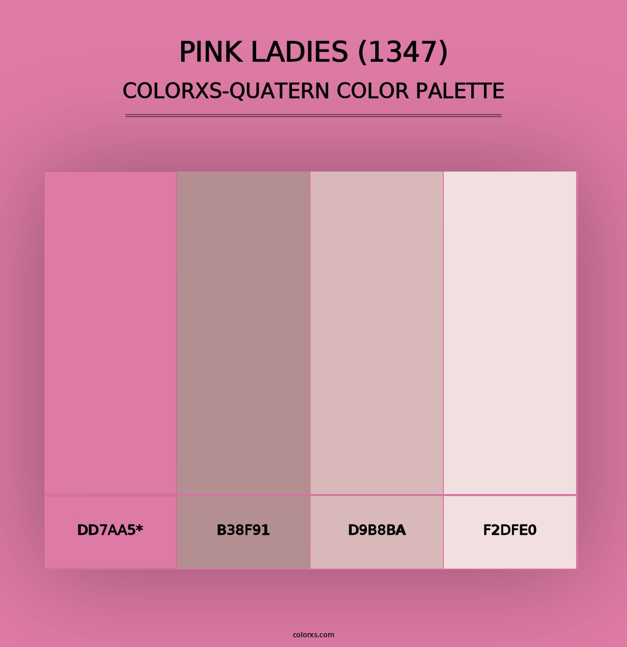 Pink Ladies (1347) - Colorxs Quad Palette