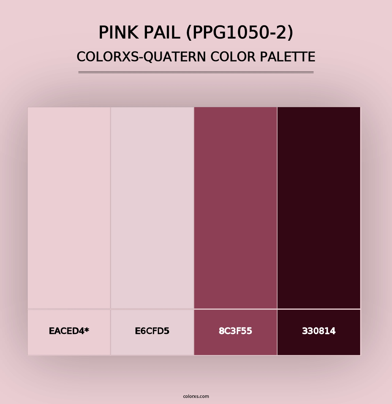 Pink Pail (PPG1050-2) - Colorxs Quad Palette