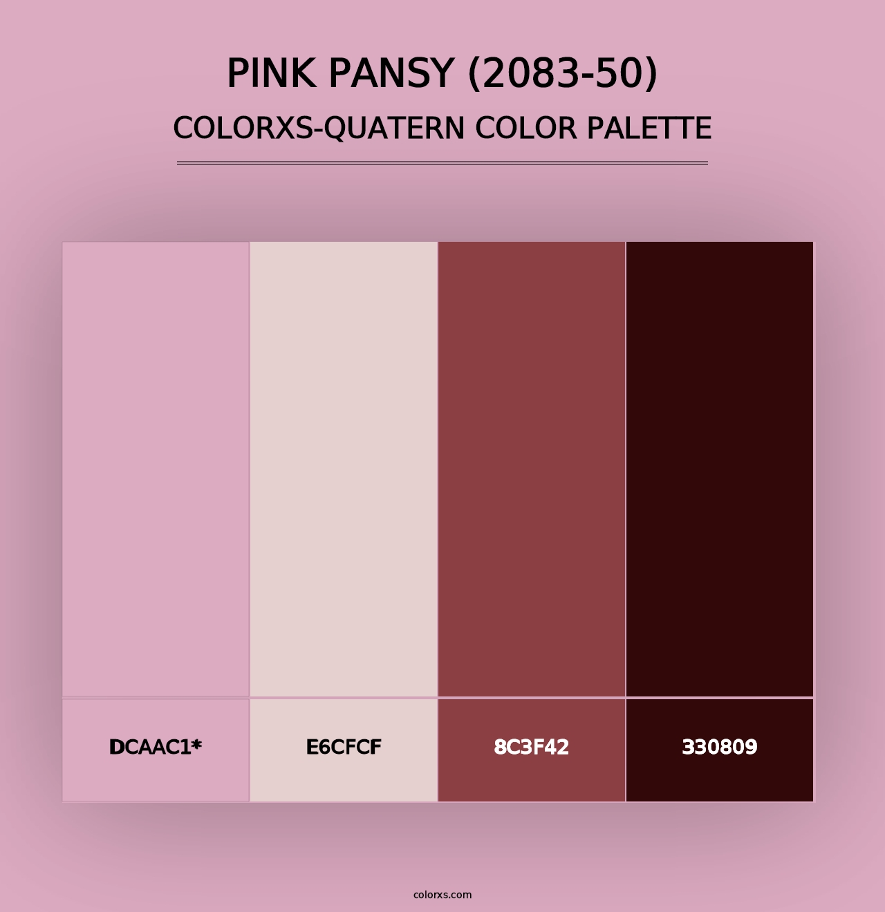 Pink Pansy (2083-50) - Colorxs Quad Palette