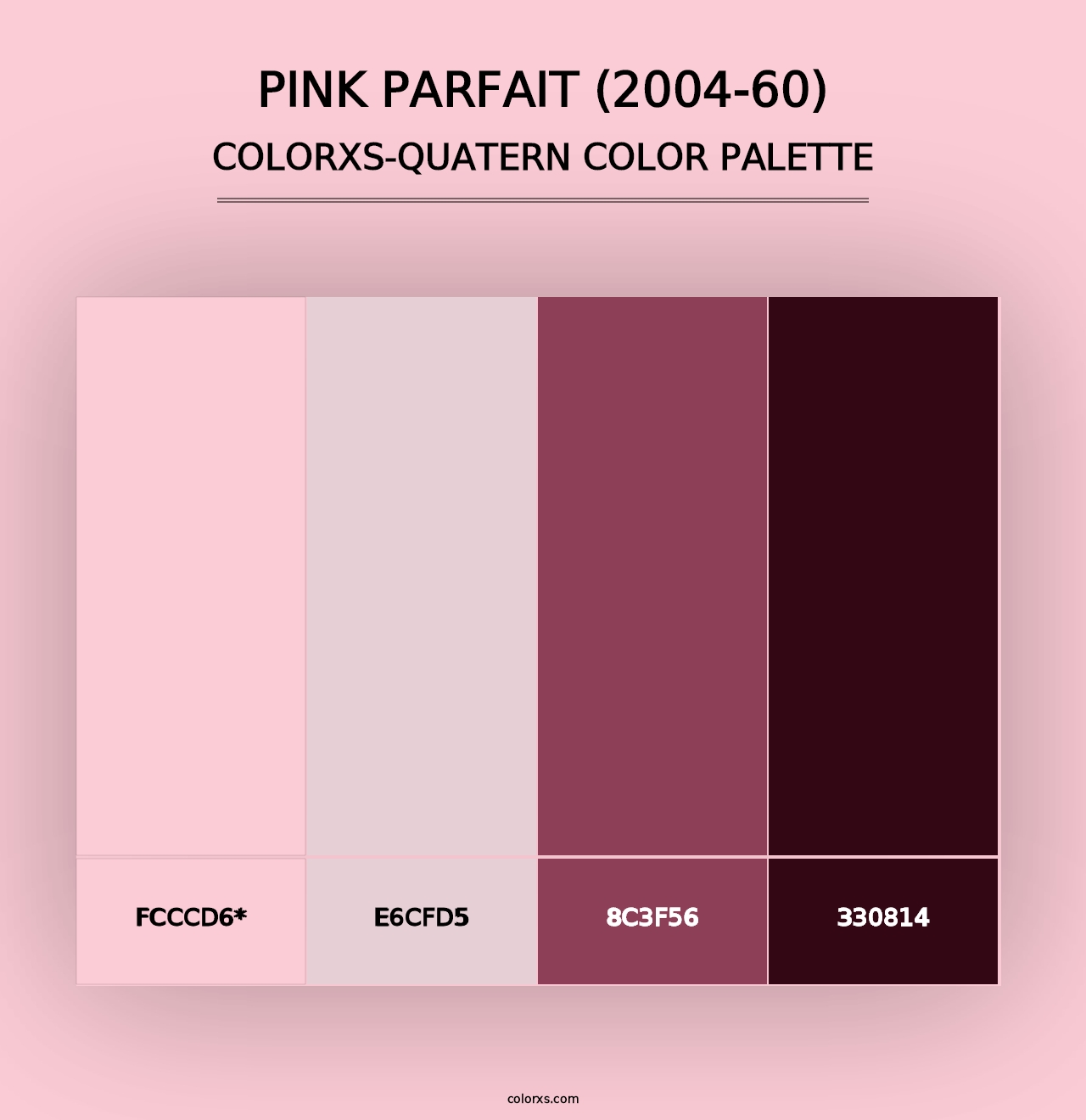 Pink Parfait (2004-60) - Colorxs Quad Palette