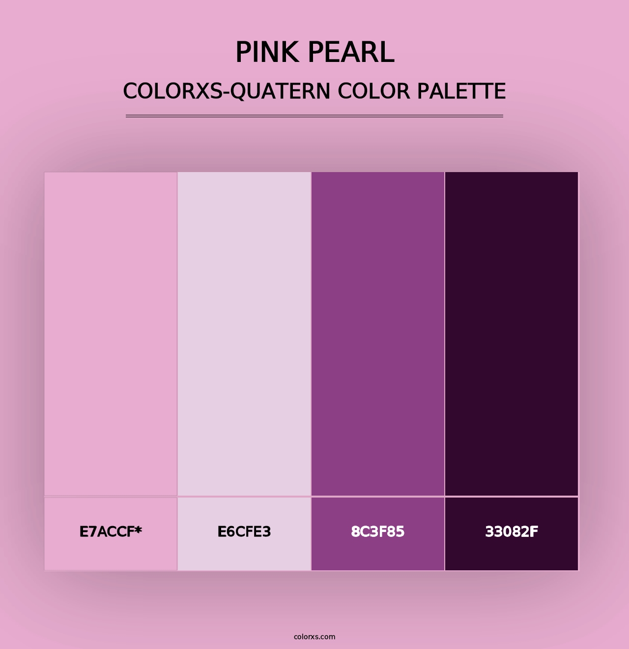 Pink Pearl - Colorxs Quad Palette