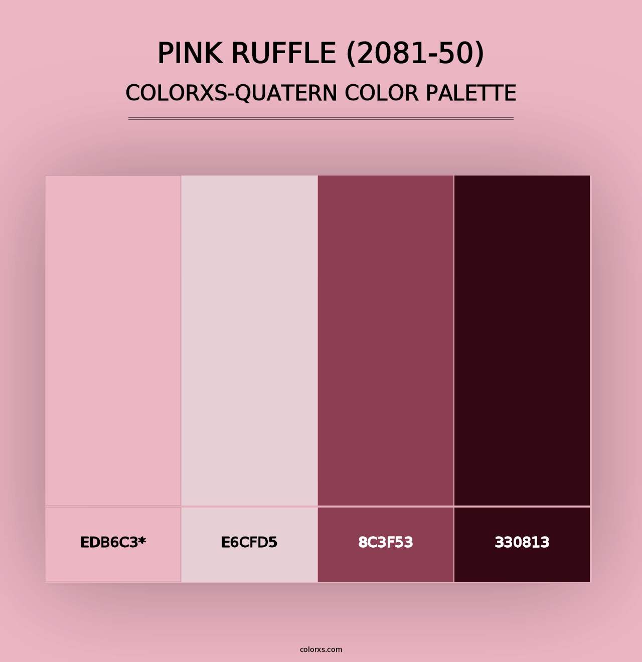 Pink Ruffle (2081-50) - Colorxs Quad Palette