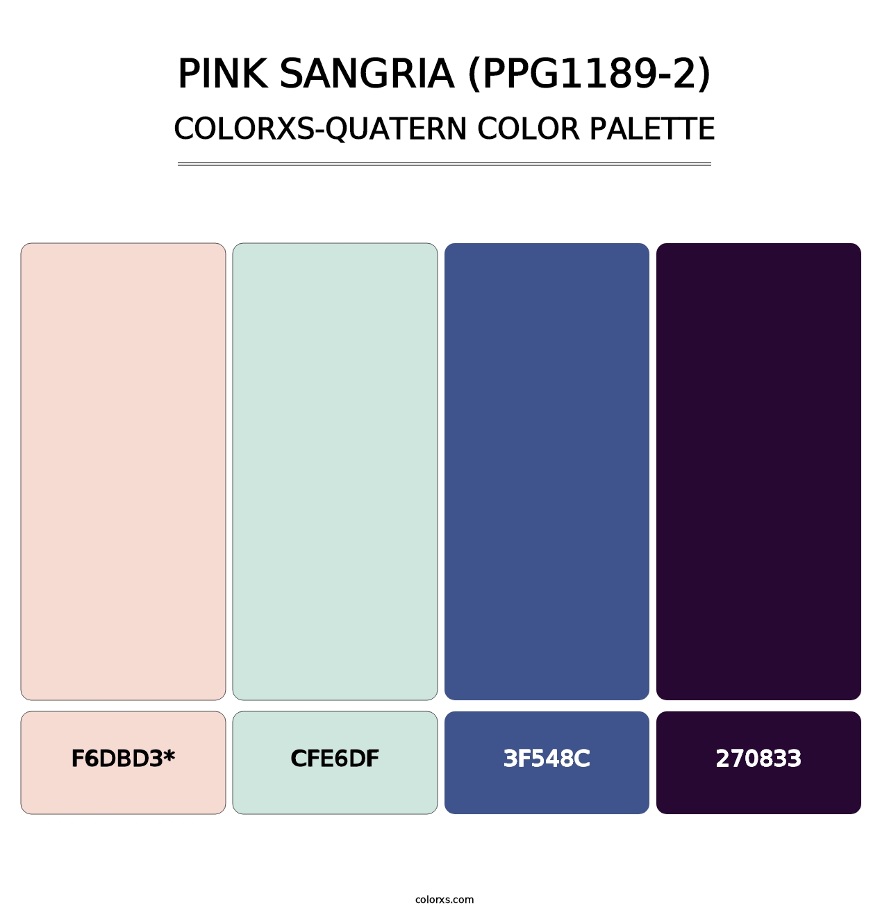 Pink Sangria (PPG1189-2) - Colorxs Quad Palette