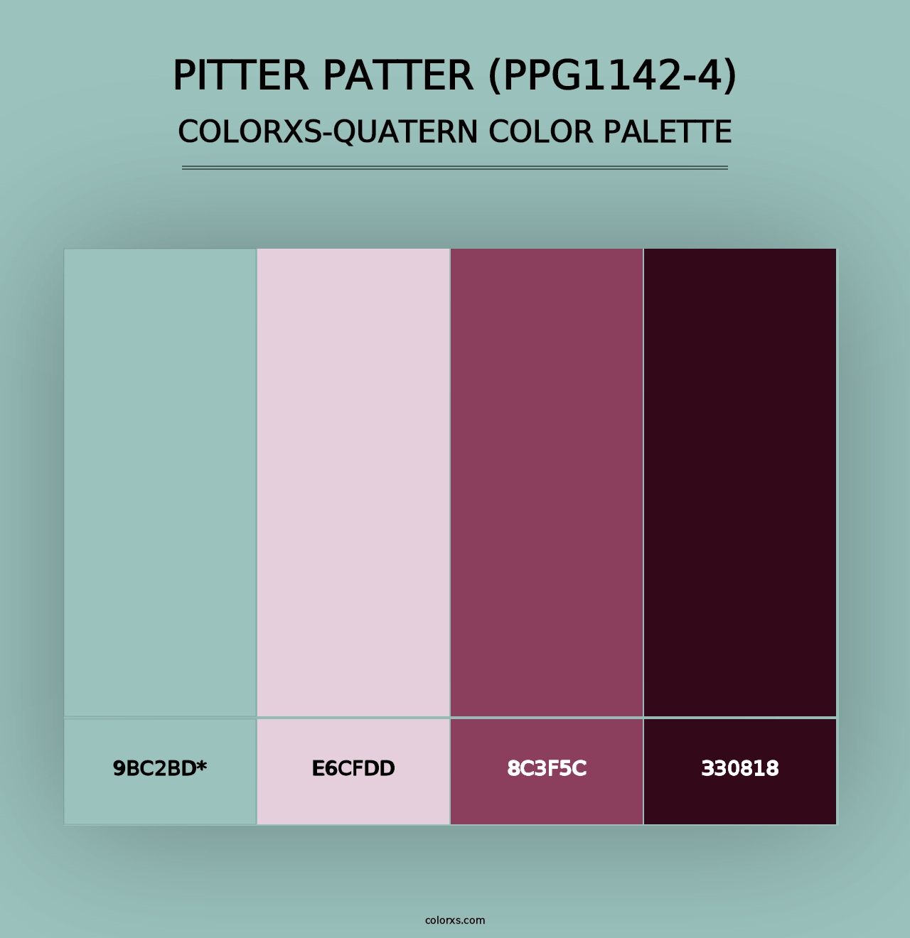 Pitter Patter (PPG1142-4) - Colorxs Quad Palette