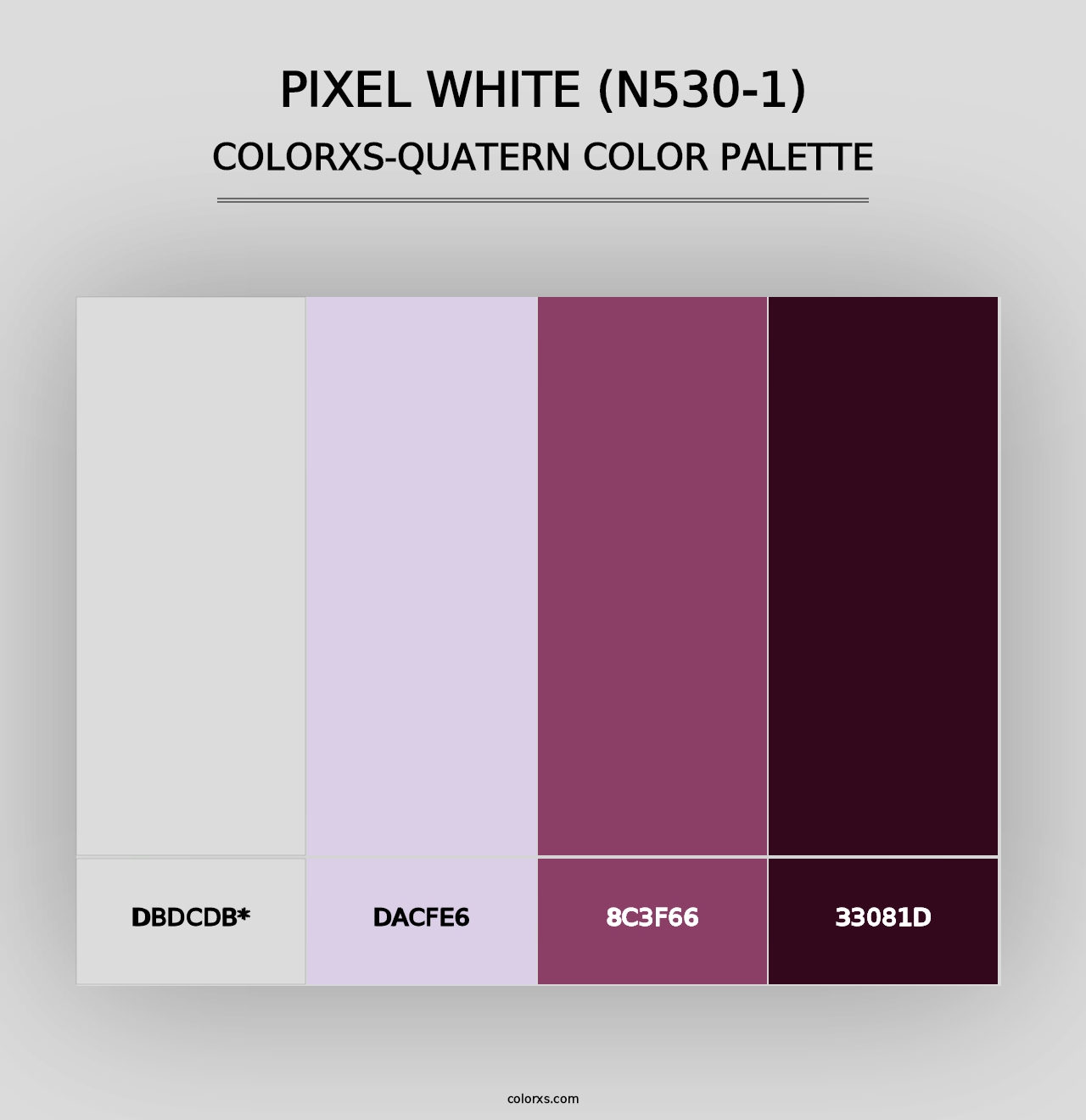 Pixel White (N530-1) - Colorxs Quad Palette