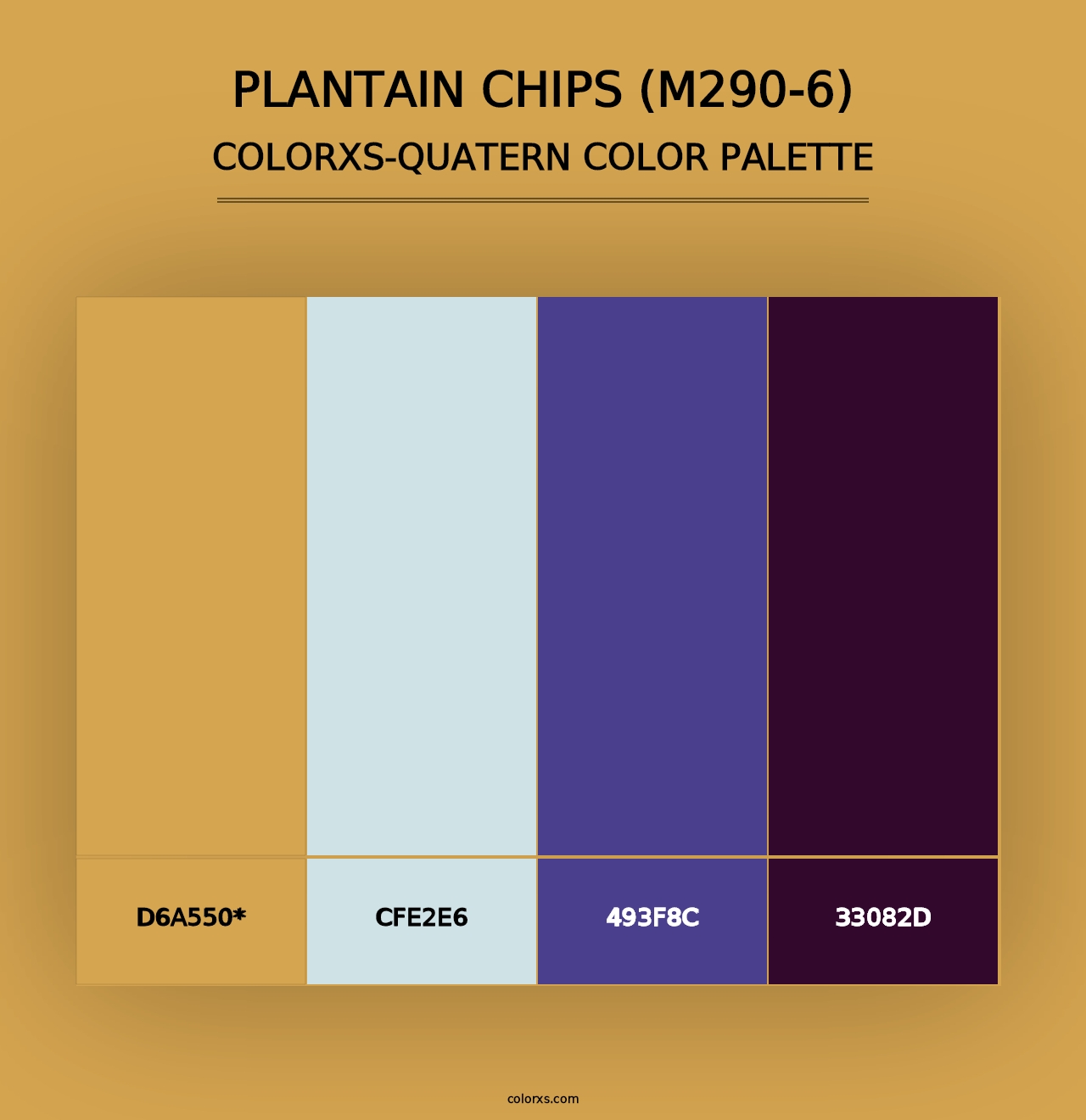 Plantain Chips (M290-6) - Colorxs Quad Palette