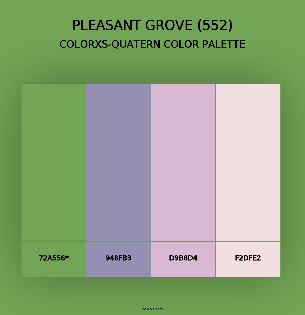 Pleasant Grove (552) - Colorxs Quad Palette