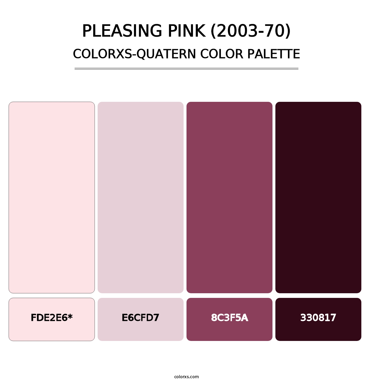 Pleasing Pink (2003-70) - Colorxs Quad Palette