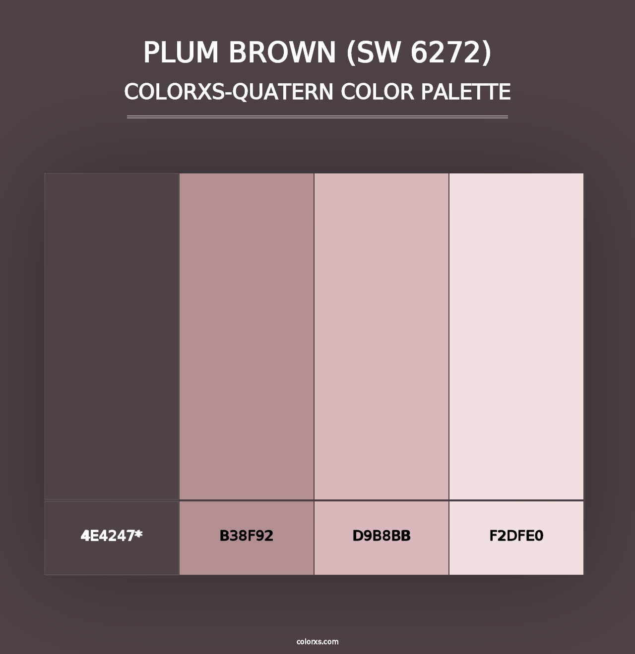 Plum Brown (SW 6272) - Colorxs Quad Palette