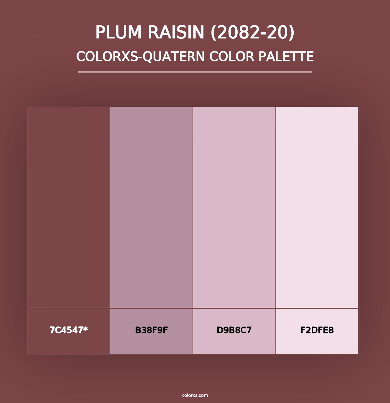 Plum Raisin (2082-20) - Colorxs Quad Palette