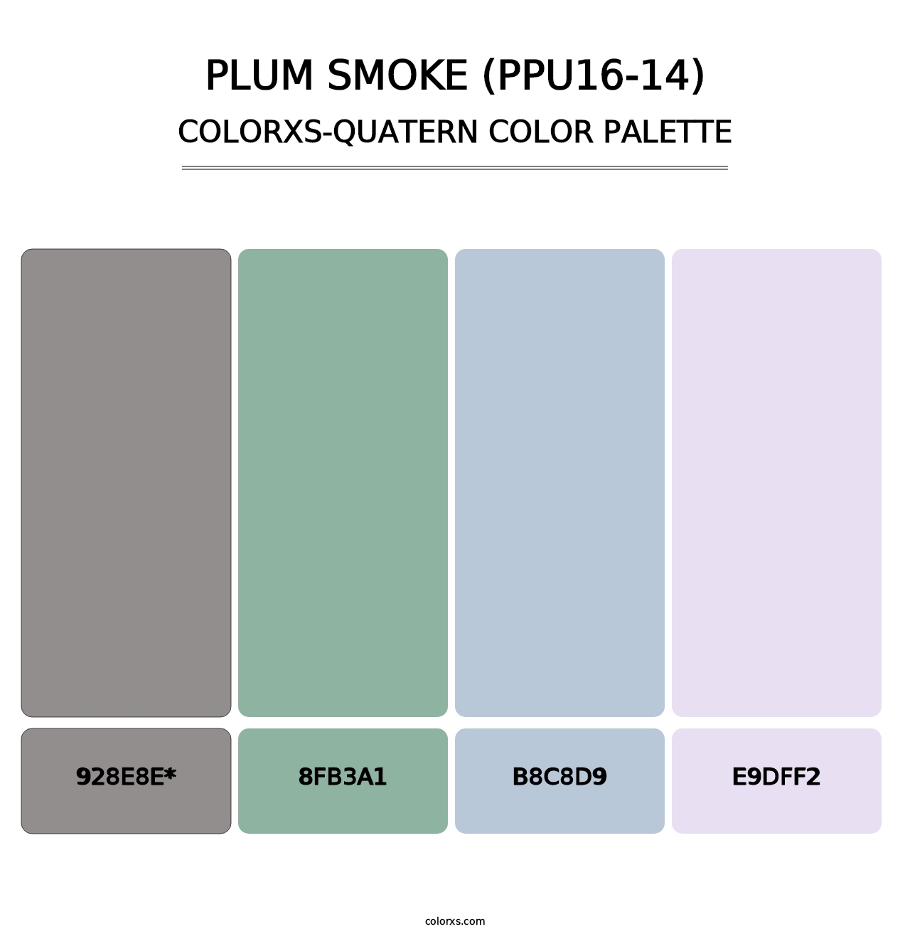 Plum Smoke (PPU16-14) - Colorxs Quad Palette