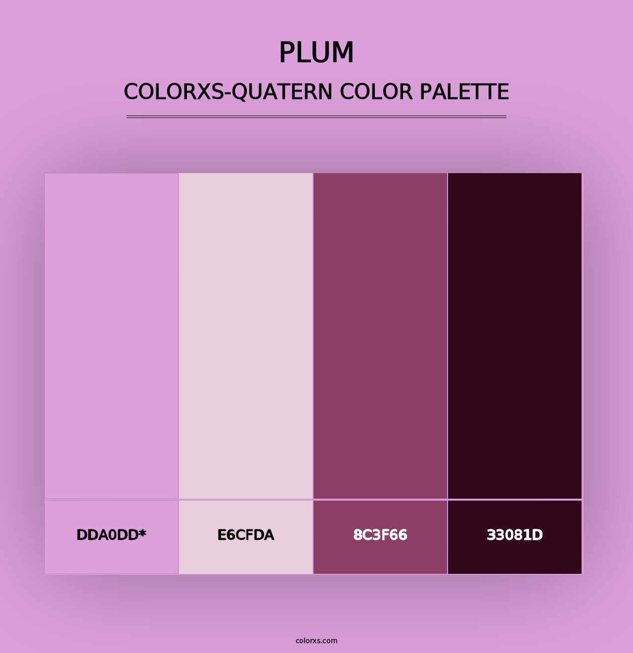 Plum - Colorxs Quad Palette