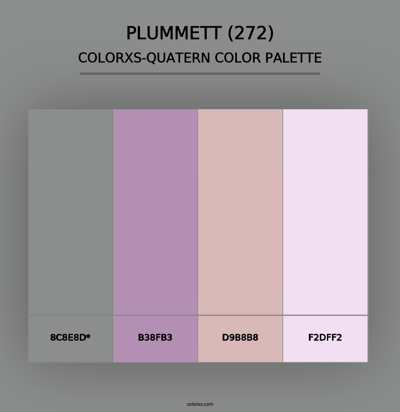 Plummett (272) - Colorxs Quad Palette